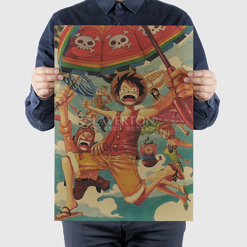 Poster Phim Hoạt Hình One Piece 51x35.5cm