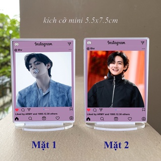Tượng instagram BTS kích cỡ mini ( in 2 mặt khác nhau )