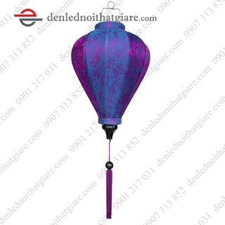 Đèn lồng HỘI AN vải lụa 30cm kiểu củ tỏi 100F30