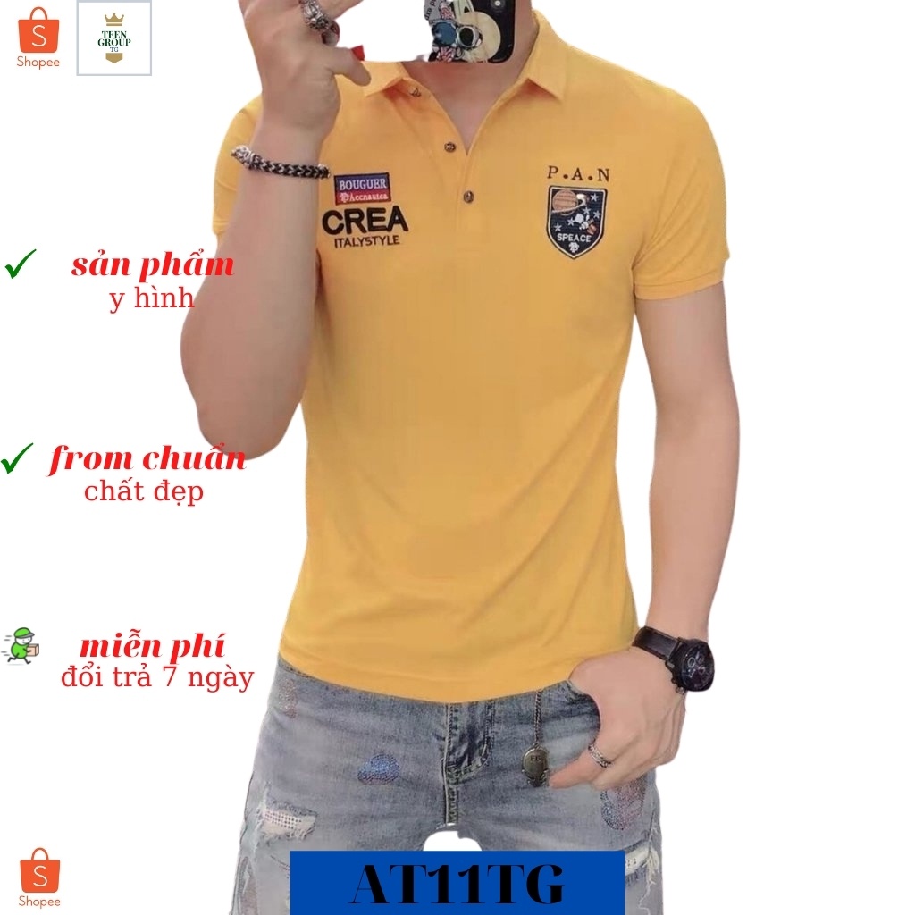 Áo thun nam tenji ct48tj áo phông nam nhiều màu logo pan cao cấp trẻ trung thời trang tenji store 8 (44 - 73kg)