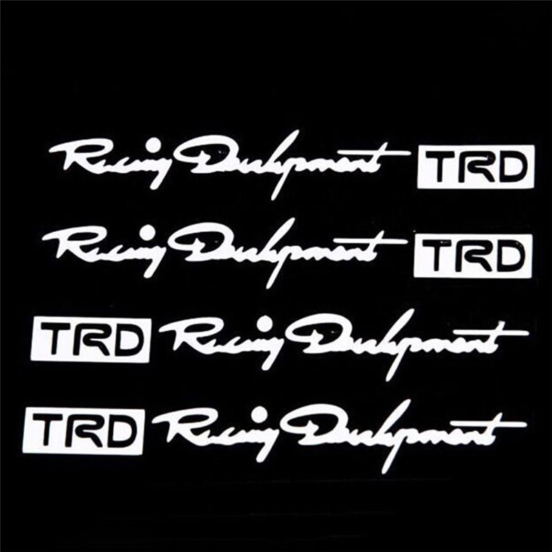 Set 4 sticker dán cửa xe ô tô TRD