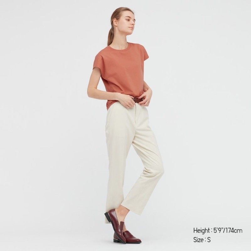 Áo thun mền tay kiểu pháp Uniqlo pick store