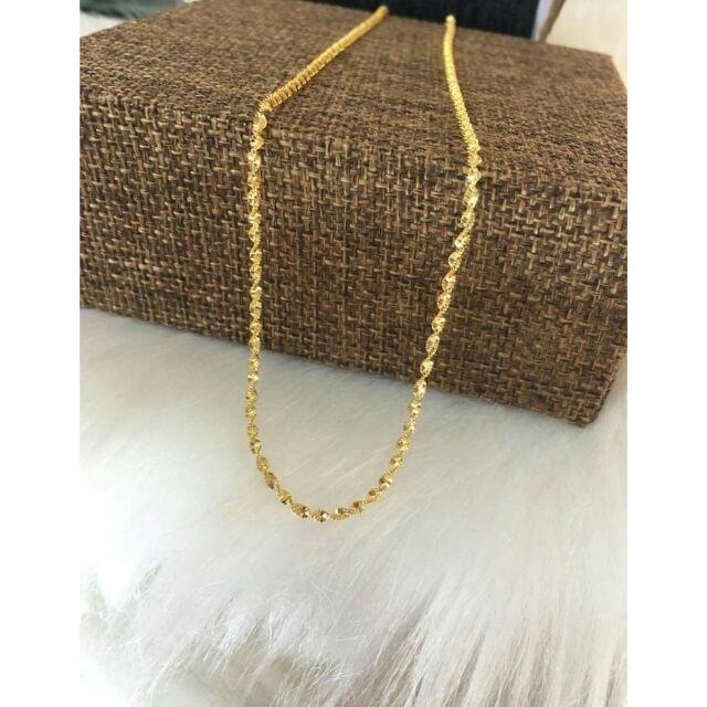 Dây truyền xoắn bạc xi vàng hàng xịn đét
