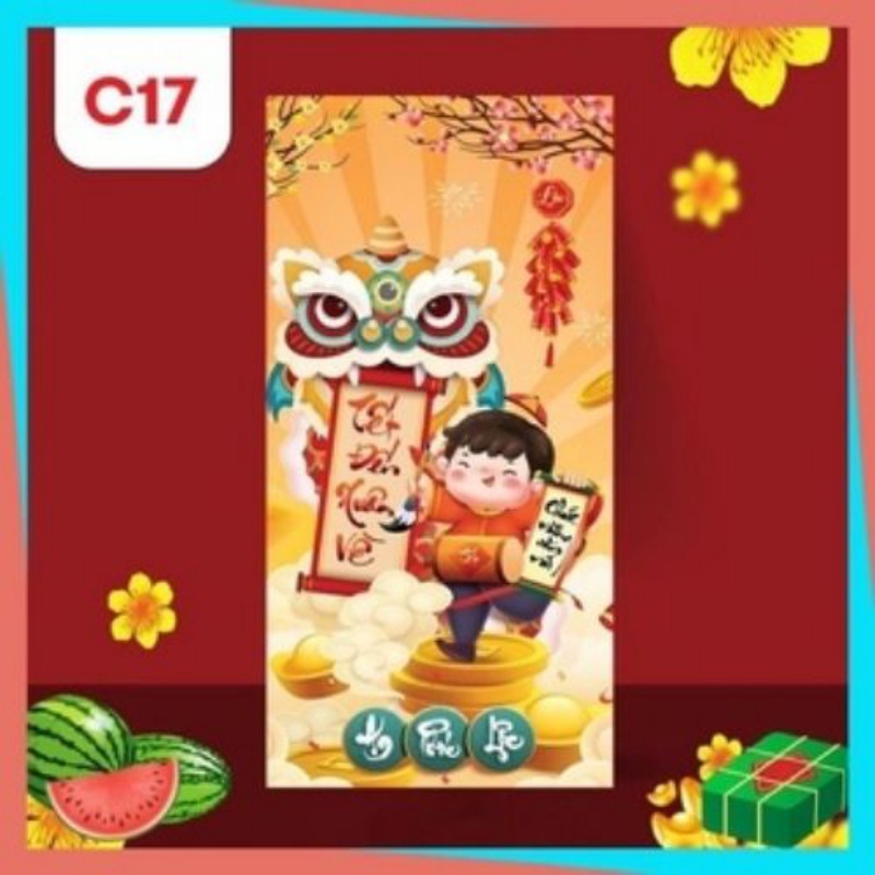 Bao lì xì độc lạ giá sỉ rẻ màu đỏ đẹp tết 2022 hoạt hình con cọp cute dễ thương thần tài bao lì xì hot nhất.