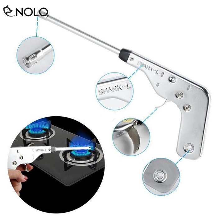 Súng mồi lửa Dài 27cm Spark-L- Dụng cụ mồi bếp Ga ,Mồi Lửa