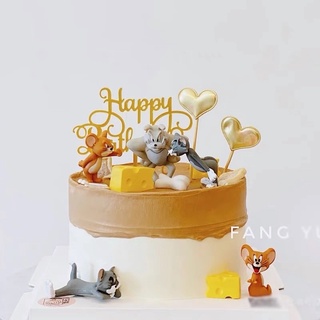 Set 5 Tom & jerry trang trí bánh