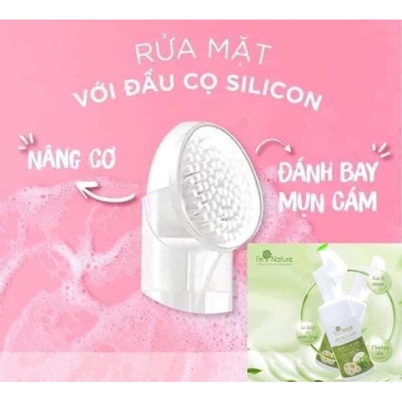 Sữa rửa mặt ⚡CHÍNH HÃNG⚡ Sữa rửa mặt I'm Nature Cúc La Mã Tảo Biển - Đầu Cọ Silicon Làm Sạch Sâu Cho Mọi Loại Da