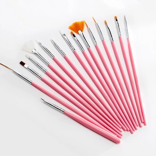 Set cọ vẽ nail 15 cây(đủ loại)💕💕