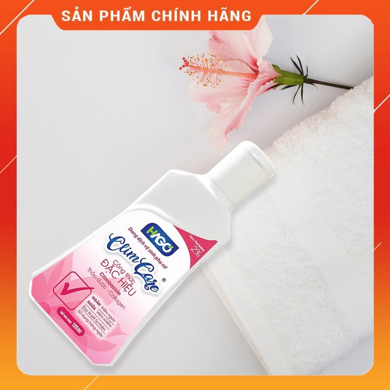 Dung dịch vệ sinh phụ khoa hỗ trợ viêm âm đạo, nấm ngứa vùng kín CLIMCARE chai 120ml - HAGO chính hãng