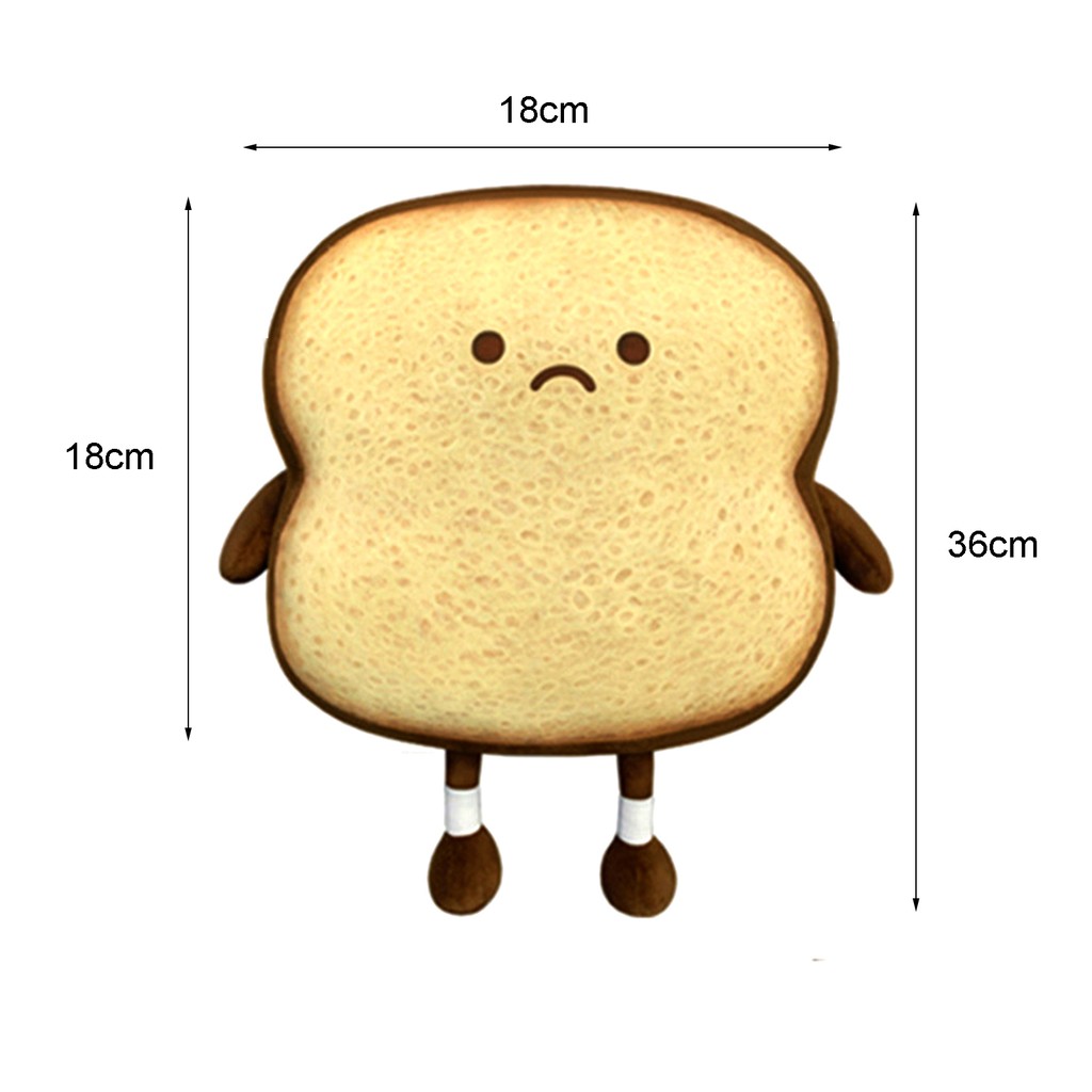 Gối hình bánh mì nhồi bông kiểu dáng đáng yêu
