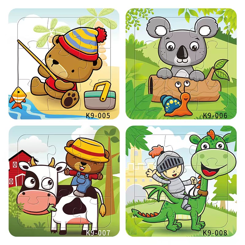 Bộ Đồ Chơi Xếp Hình Gồm 9 Mảnh 24 Loại Dành Cho Trẻ Em