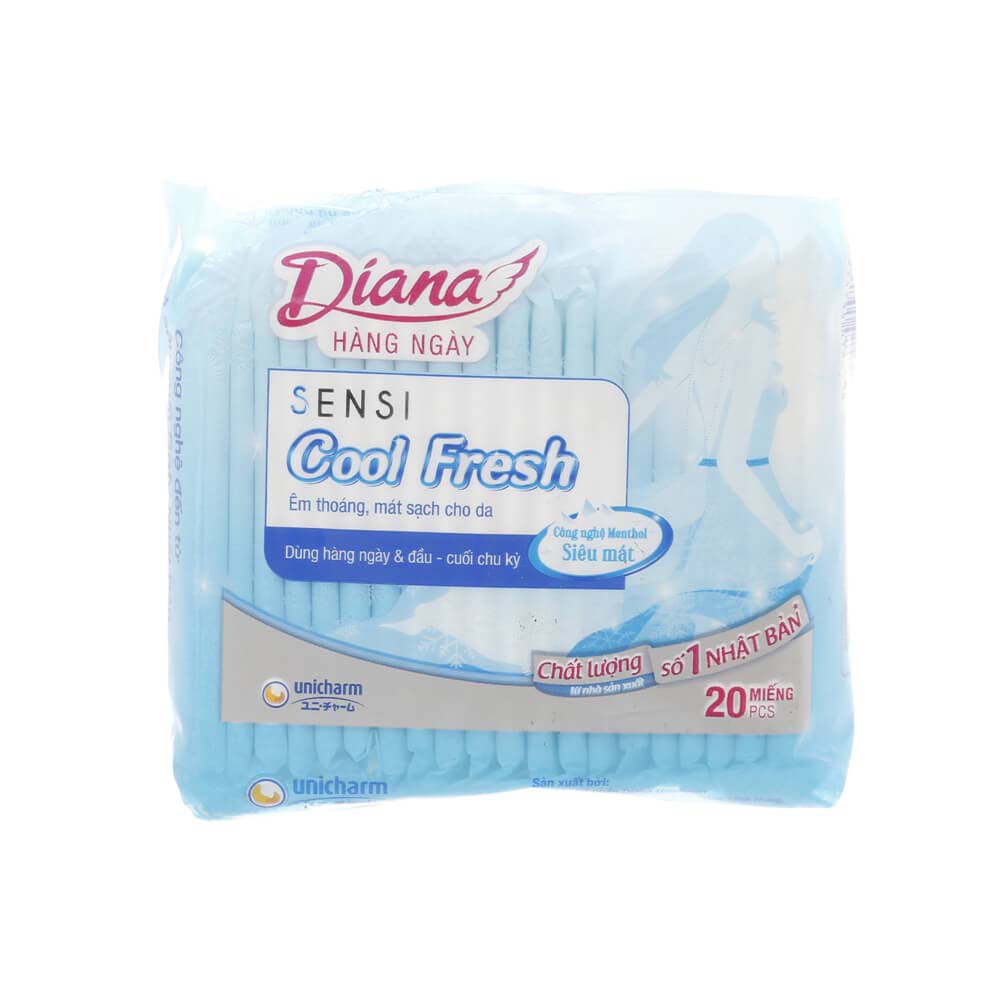 Băng vệ sinh DIANA SENSI COOL FRESH hàng ngày 20 miếng