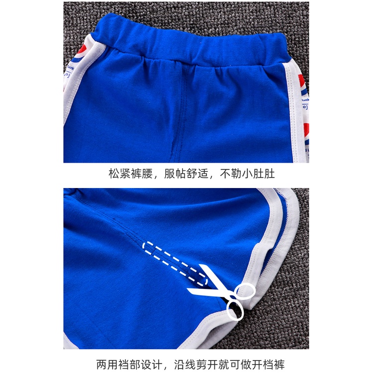 Bộ Đồ Cotton Ngắn Tay 70-130cm Thoáng Khí Thời Trang Hàn Quốc Cho Bé