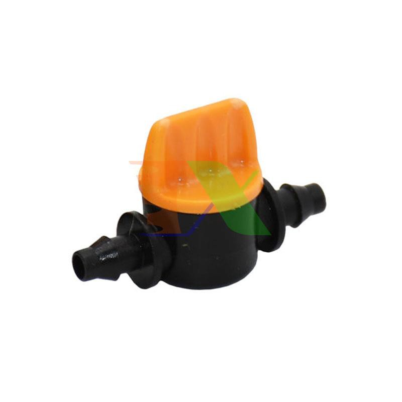 Van khóa TM-47B cho ống tưới 4/7 6 mm, Van khóa dây PE LDPE HDPE PVC (2 đầu gân 4/7mm)