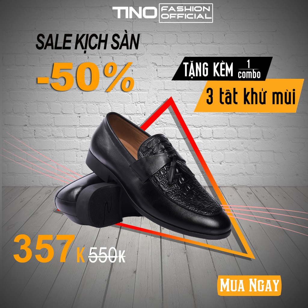 Giày lười nam da bò cao cấp Tino TN04 - giày da bò nam cao cấp * # | BigBuy360 - bigbuy360.vn