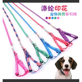 Dây xích chó mèo nhỏ, dây dẫn chó mèo dưới 5 kg dạng đai ngực