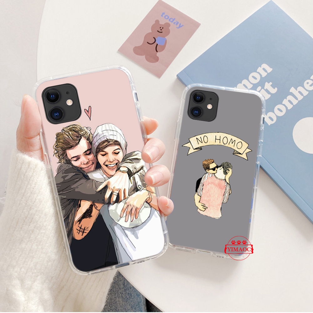 Ốp điện thoại TPU mềm họa tiết one direction màu trong suốt 228C cho iPhone XS Max XR X 11 Pro 7 8 6 6S Plus