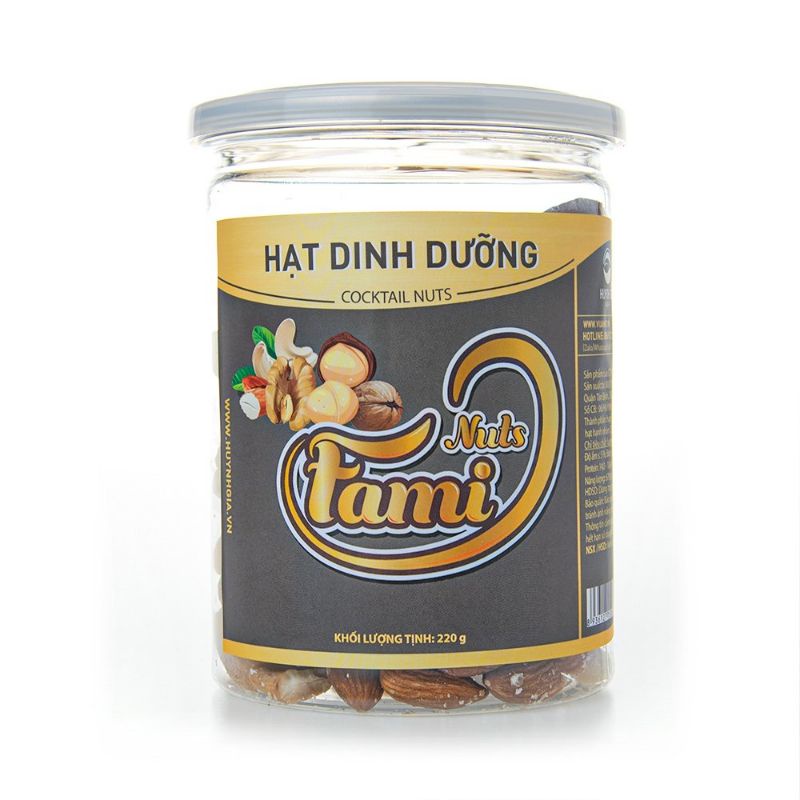 Hạt dinh dưỡng Faminuts hũ nắp nhôm 220g