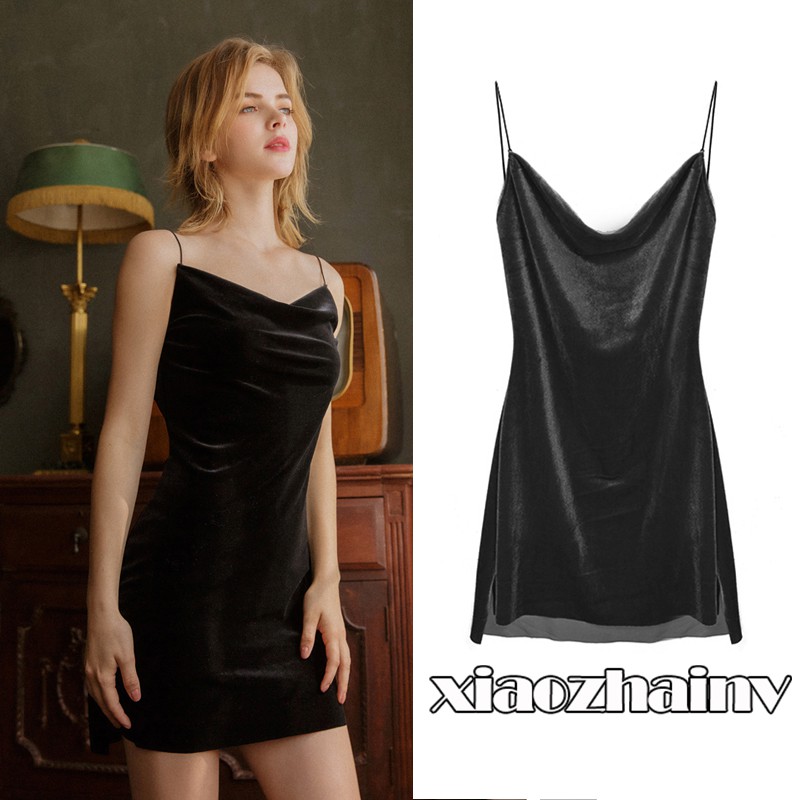 Xiaozhainv Đầm dài cổ chữ V gợi cảm | BigBuy360 - bigbuy360.vn