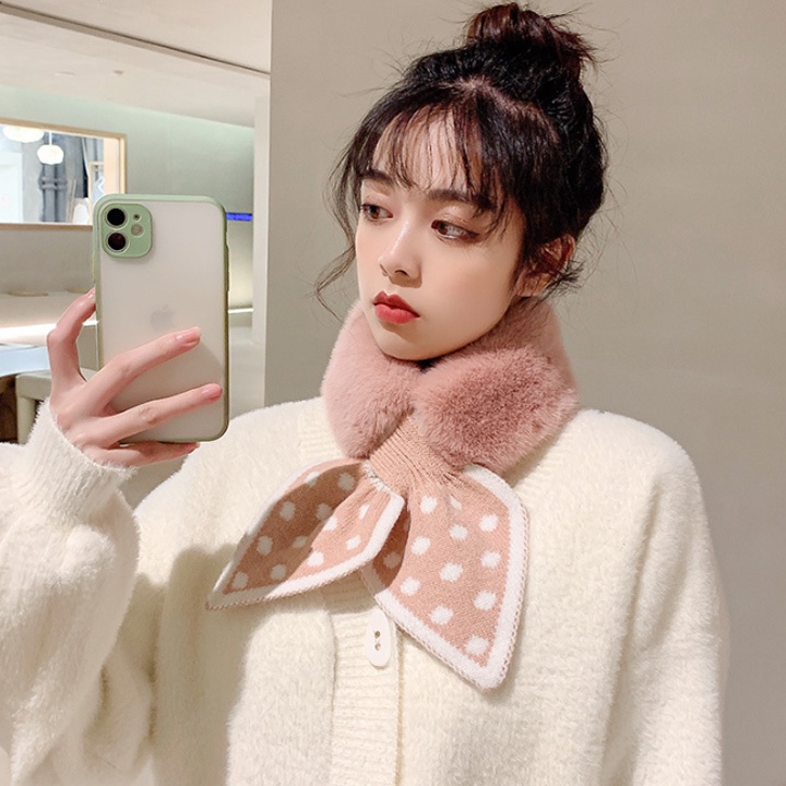 Khăn lông quàng cổ buộc nơ xinh cho bạn gái - KH23
