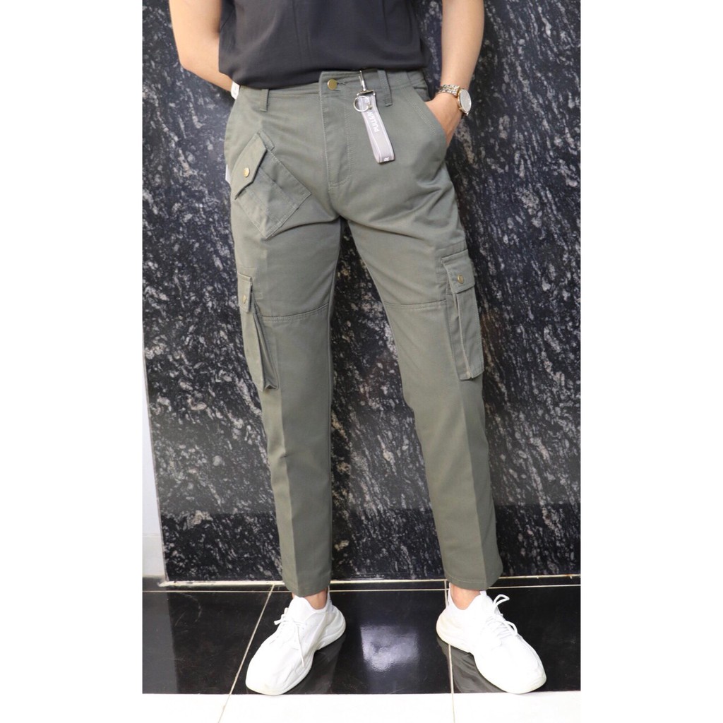 Quần nam kaki dài túi hộp cao cấp KENSTORE89 ATV141
