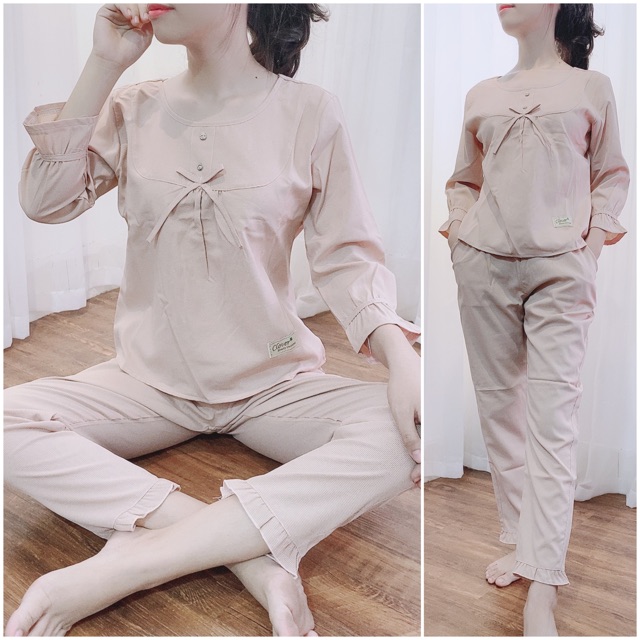 bộ thô lụa đáp ren