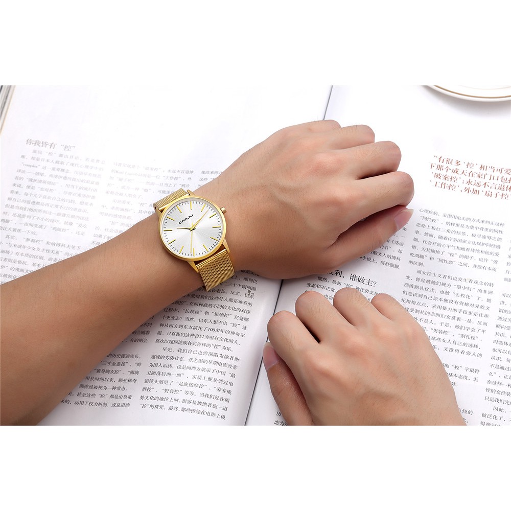 Đồng Hồ CRRJU 2117 Cho Nam Chất Liệu Thép Không Rỉ Thiết Kế Mỏng Thời Trang | BigBuy360 - bigbuy360.vn