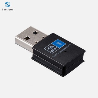 ✿♥▷ Mini Wireless USB Adapter 150Mbps WiFi Bluetooth 4.0 2 In 1 Receiver For Computer PC