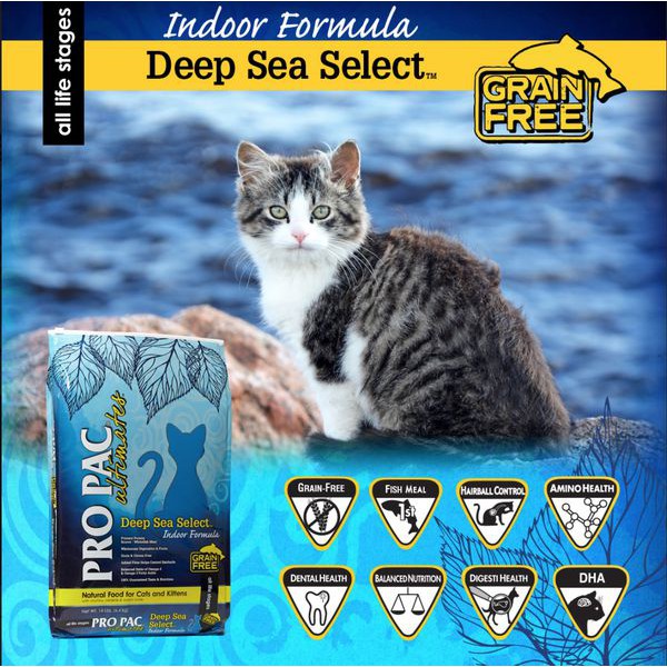 2kg - Hạt PRO PAC ® Deep Sea Select ™ cho Mèo - PRO PAC ® Deep Sea Select™ Whitefish&amp; Peas for Cats