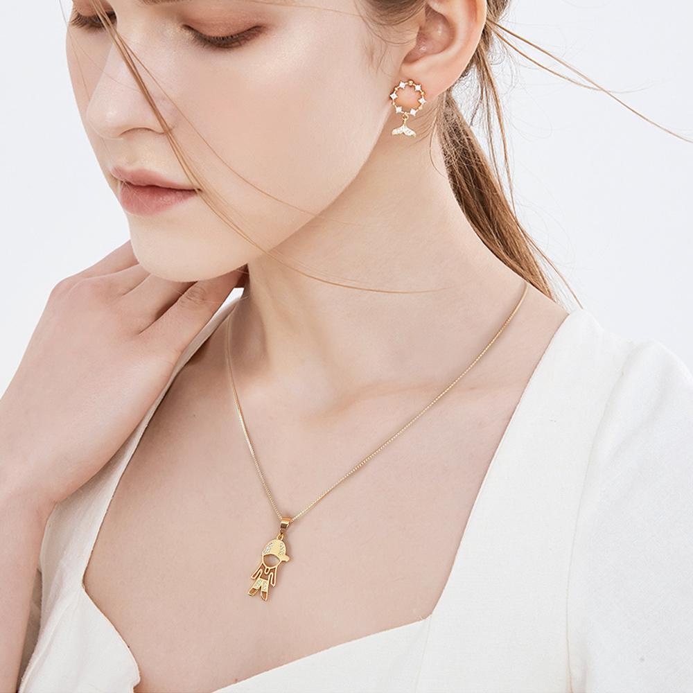 Vòng cổ Mặt Hình Khối Lập Phương Thời Trang Cho Nam Và Nữ