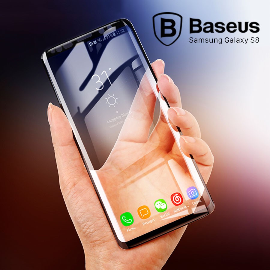 Kính cường lực Full màn 3D cho Galaxy Note 8 hiệu Baseus chính hãng