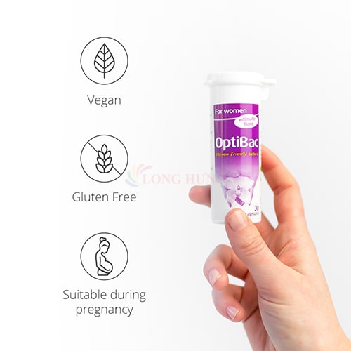 Men vi sinh dành cho phụ nữ Biocare OptiBac Probiotics For Women ngăn ngừa viêm nhiễm vùng kín (30 viên/90 viên)