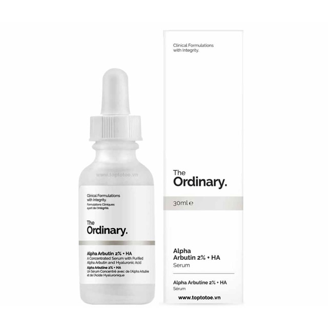 The Ordinary - Alpha Arbutin 2% + HA serum làm mờ nám, tàn nhang, thâm mụn