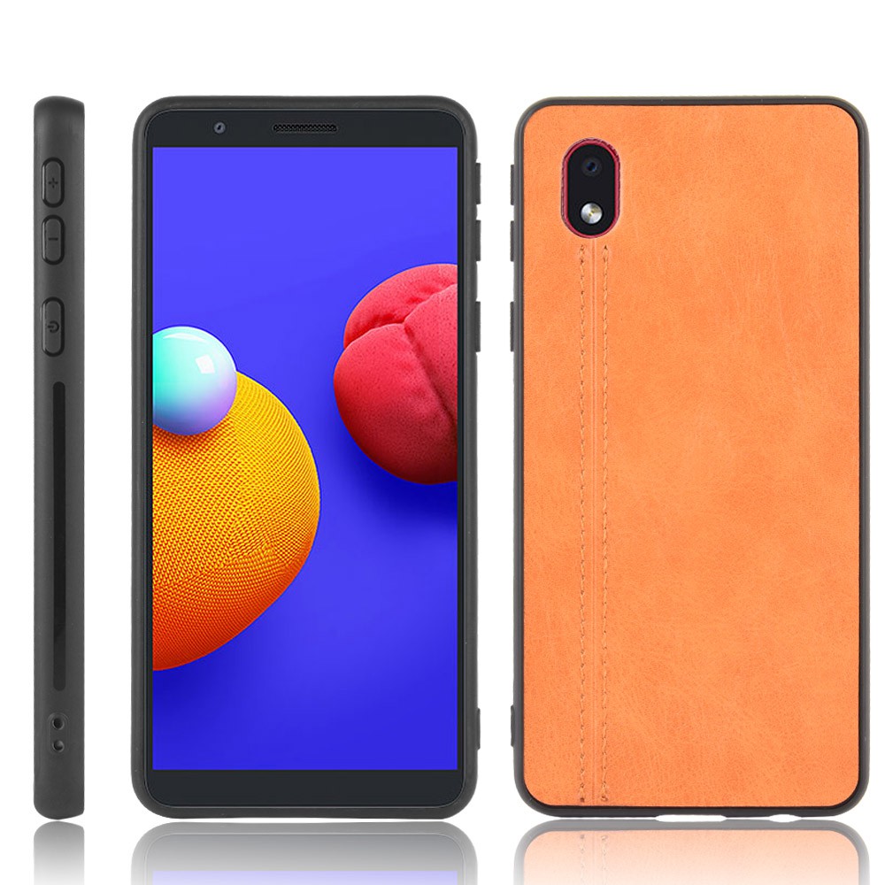 Ốp Điện Thoại TPU Dẻo Phối Da PU Thời Trang Sang Trọng Cho Samsung A01 Core Samsung Galaxy A01 Core A01Core
