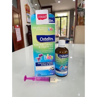 [ĐỦ BILL TEM CHEMIST ÚC] Canxi nước Ostelin 90ml cho bé từ 7 tháng - hàng Úc đi air