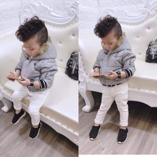 Áo khoác phao bé trai 3 lớp