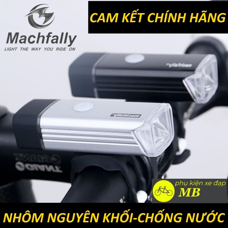 đèn led xe đạp siêu sáng vỏ nhôm sạc usb chống nước chống bụi cao cấp chính hãng MACHFALLY