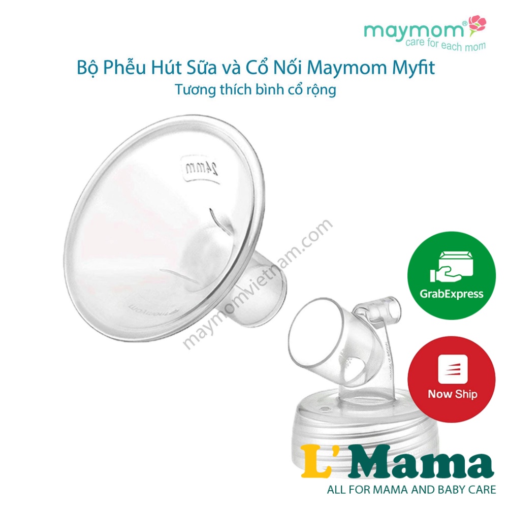 Phễu Hút Sữa Maymom Myfit Dùng Cho Các Loại Máy Hút Sữa Spectra, Avent, Medela, Pigeon... Size 13/15/17/19/21/27mm
