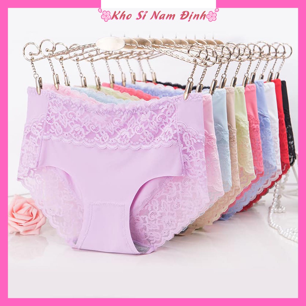 Quần lót su ren cạp cao mềm mịn quần chip đúc su from to kháng khuẩn