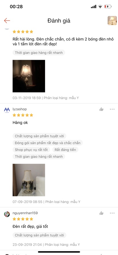 Đèn Ngủ Để Bàn