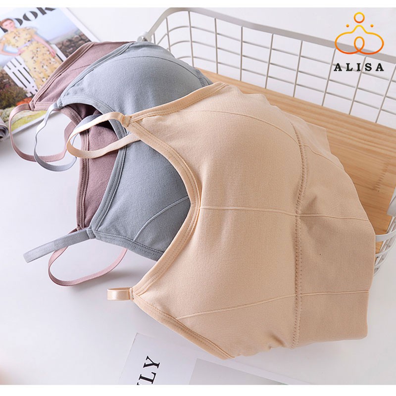 Áo Bra Gym/Yoga Bra thể thao dáng crotop 2 dây Sexy Co Dãn 4 Chiều Chất Liệu Cotton Đũi Mềm Mại và Thoáng Mát