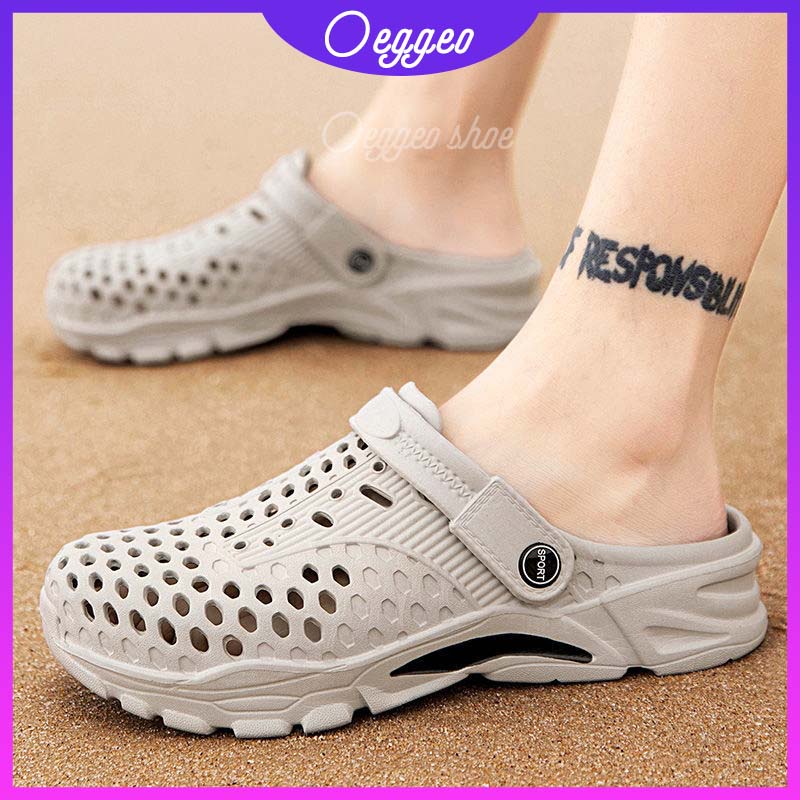 Oeggeo shop Giày Đục Lỗ Chống Thấm Nước Mặc Thường Ngày Cho Nam
