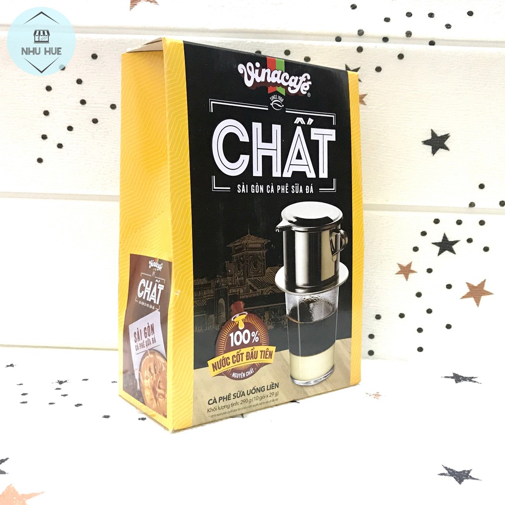 Cà phê Chất Vinacafe (hộp 10 gói x 29g)