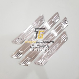 [Mã LIFEAU5SALE giảm 20k đơn 50k] Ốp bậc cửa, Nẹp bước chân trong, ngoài xe Mitsubishi Attrage 2015- 2022 – Mẫu Inox