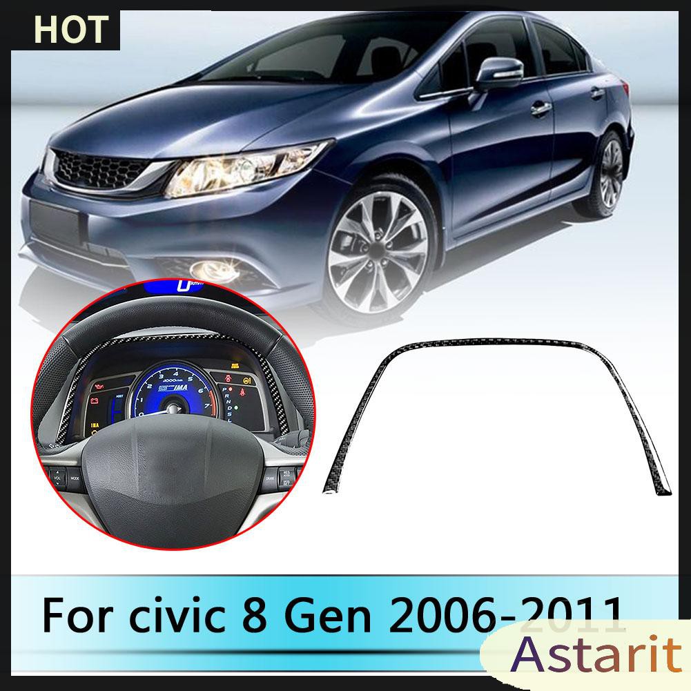 Carbon Fiber Instrument Panel Trim Strip for Honda Civic 8th Gen 2006-2011