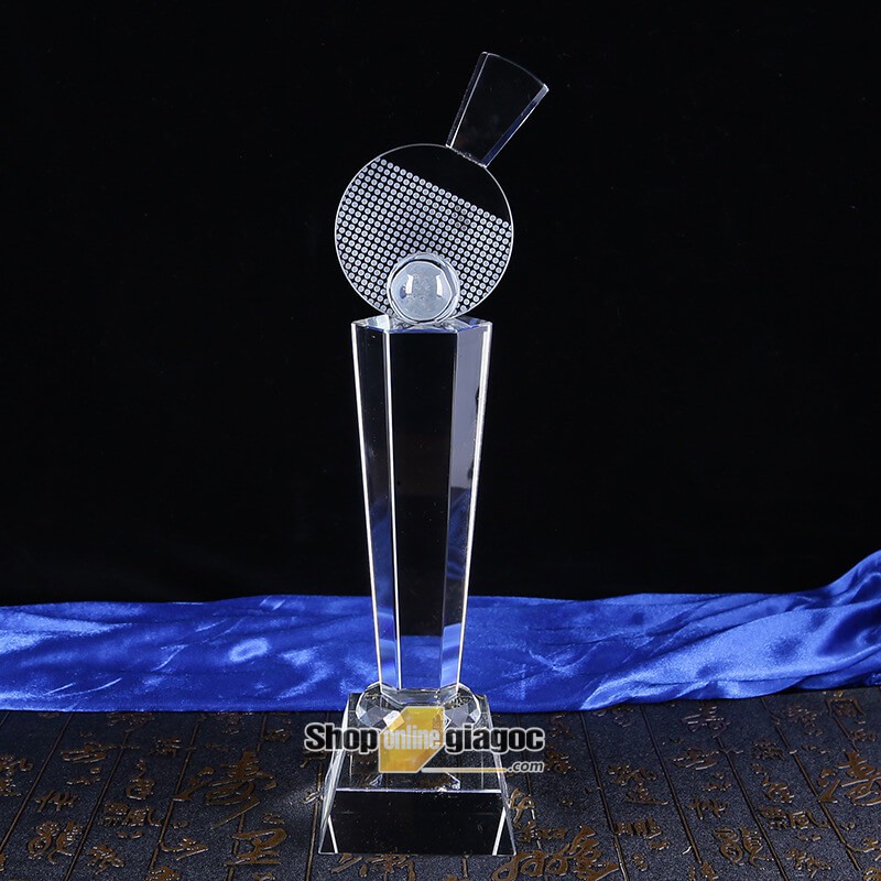 Cúp Lưu Niệm Bóng Bàn Pha Lê