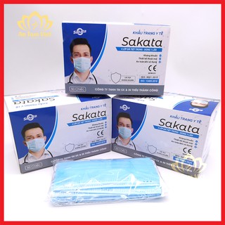 Combo 2 Và 3 Hộp Khẩu Trang Y Tế 4 Lớp 50c Sakata