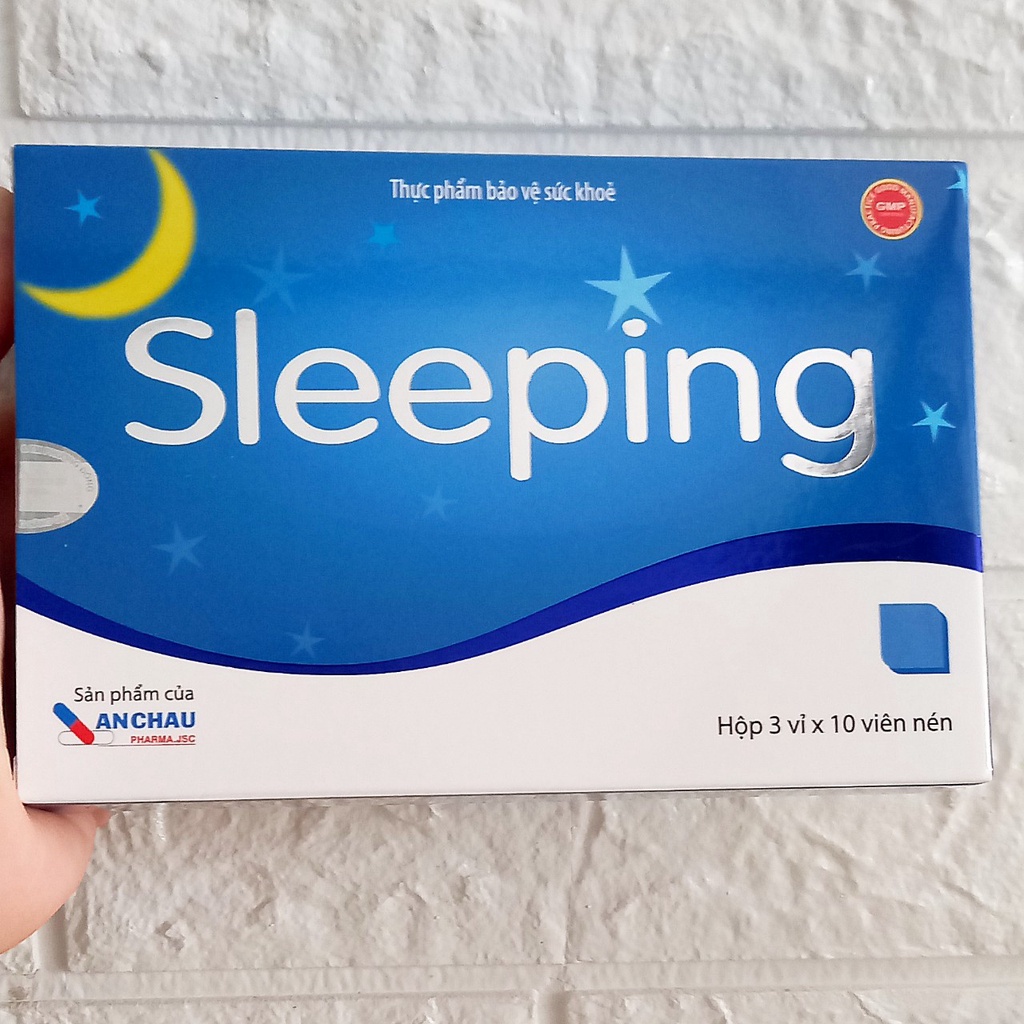 Viên uống thảo dược sleeping hộp 30 viện. Tạo giấc ngủ ngon, ngủ sâu giấc có chứa GABA, melatonin