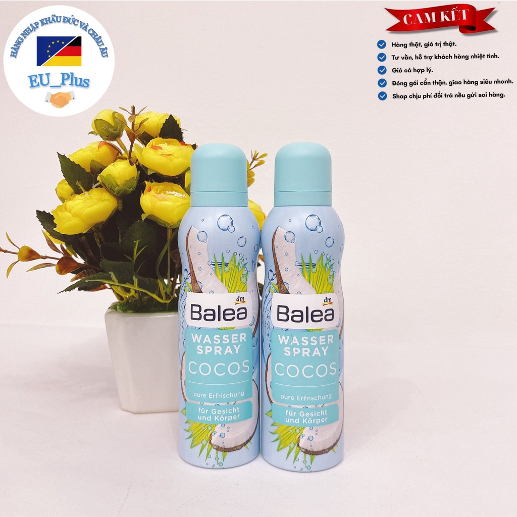 Xịt khoáng Balea 150ml - Đức - nước tinh khiết giúp cấp ẩm