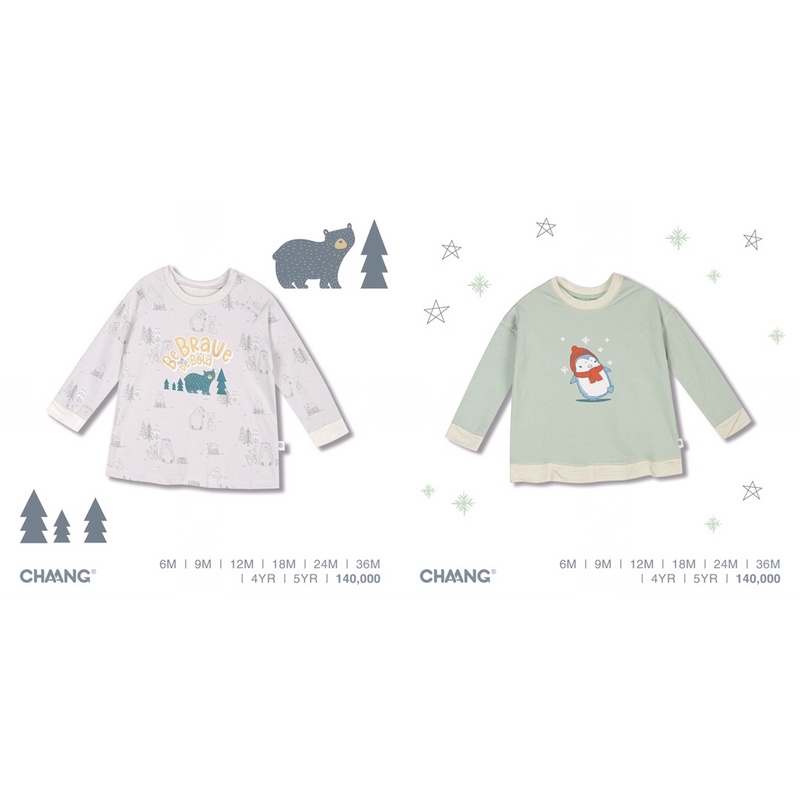 [CHAANG 2021- SNOW] Áo dài tay bé trai SNOW